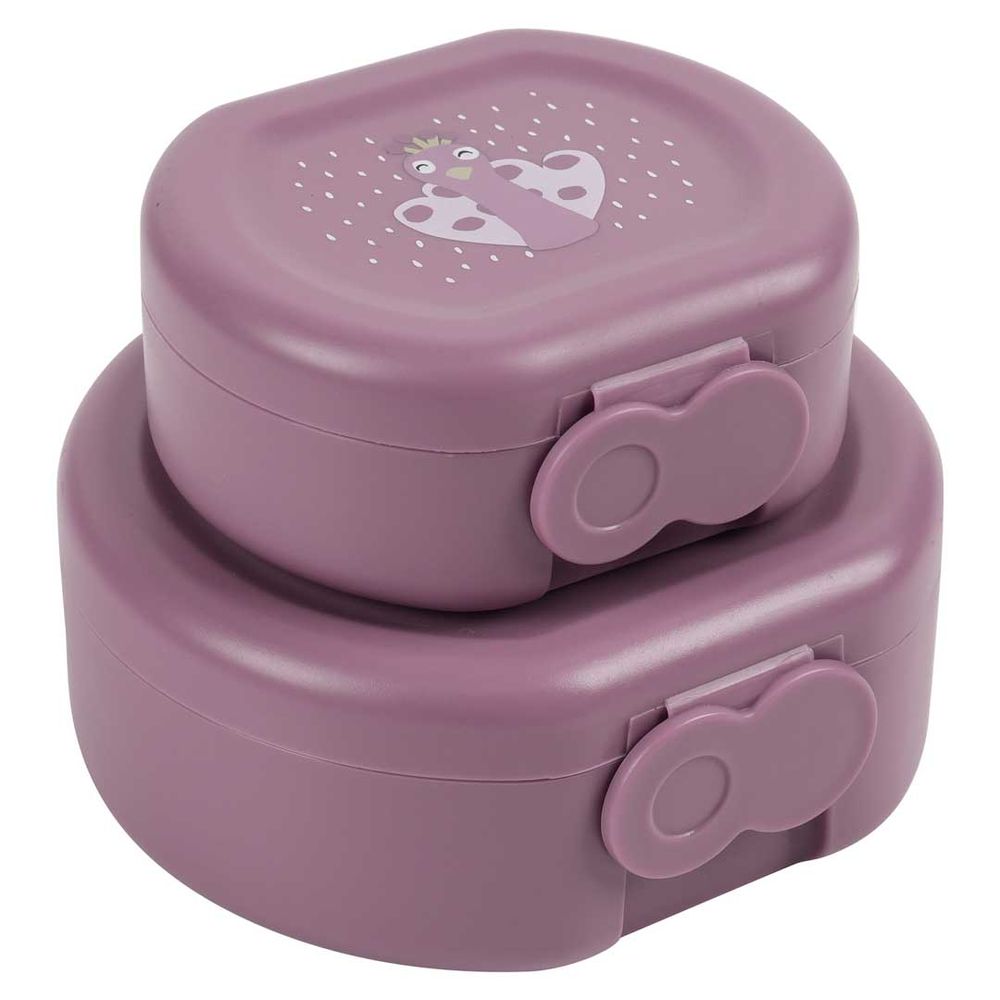 Snack Box With Clips - Ballerina Mrs. Peacock