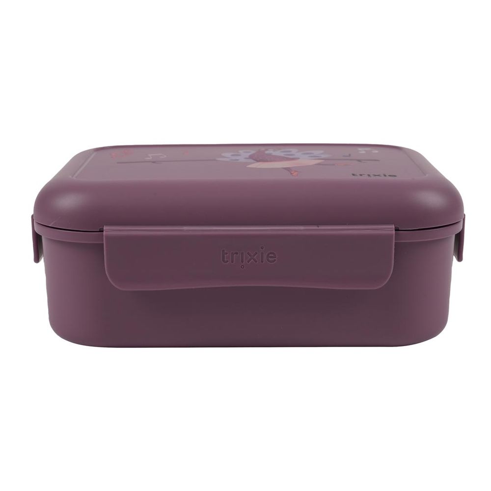 2 Compartment Lunch Box With Clips - Ballerina Mrs. Peacock