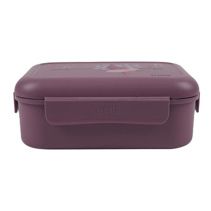 2 Compartment Lunch Box With Clips - Ballerina Mrs. Peacock