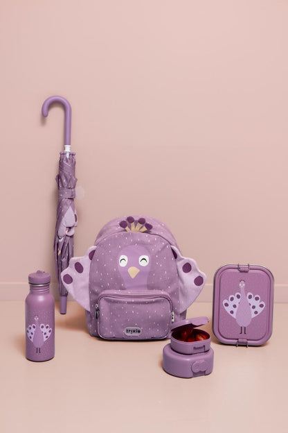 2 Compartment Lunch Box With Clips - Ballerina Mrs. Peacock