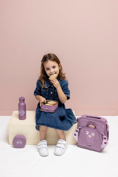 2 Compartment Lunch Box With Clips - Ballerina Mrs. Peacock