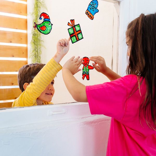 Creatibles DIY Window Cling Art Kit - 8 PC Set