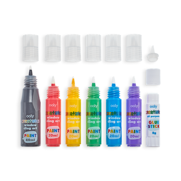 Creatibles DIY Window Cling Art Kit - 8 PC Set