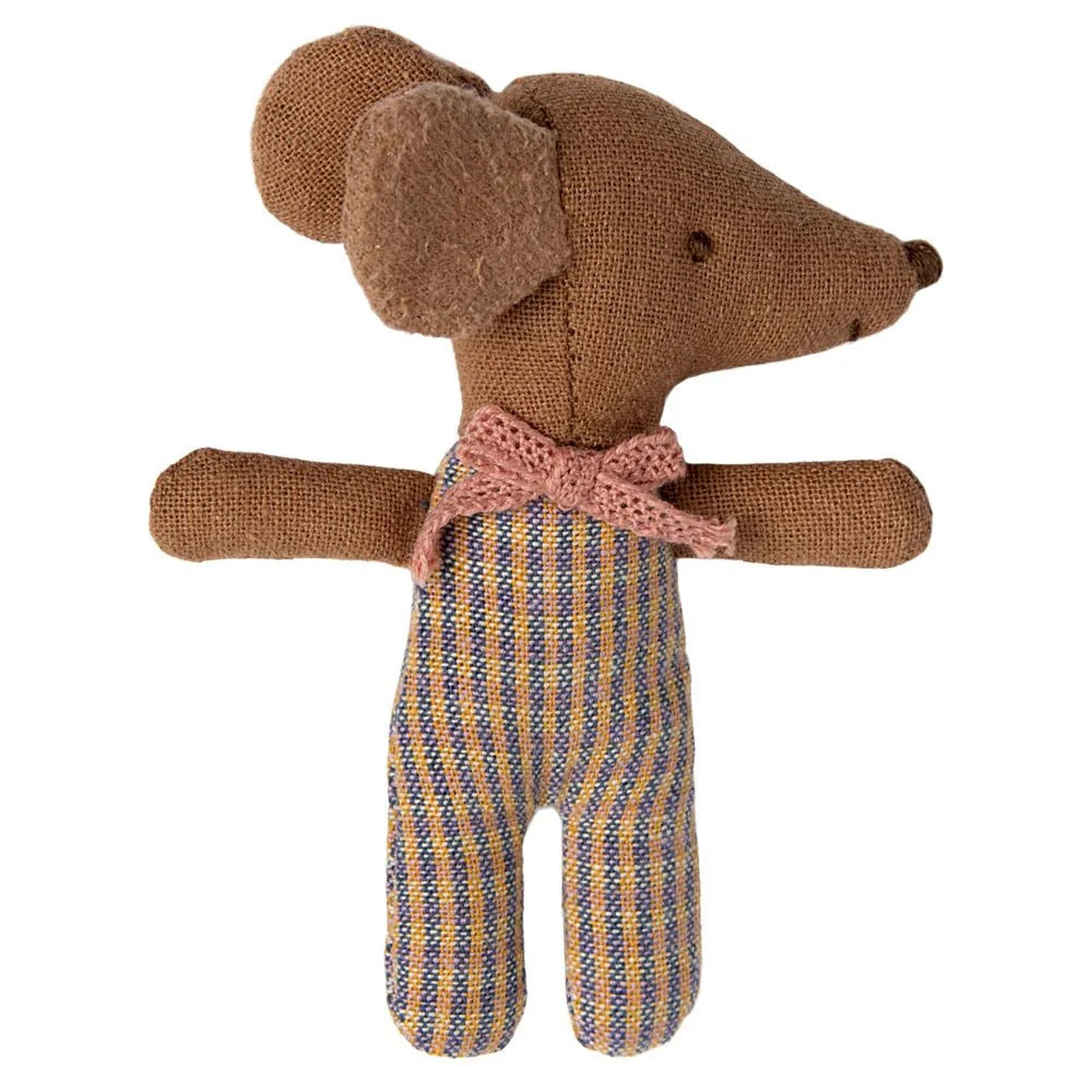 Sleepy Wakey Baby Mouse In Matchbox - Rose