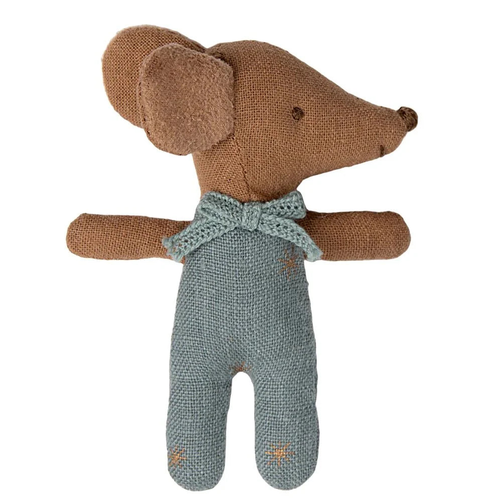Sleepy Wakey Baby Mouse In Matchbox - Blue