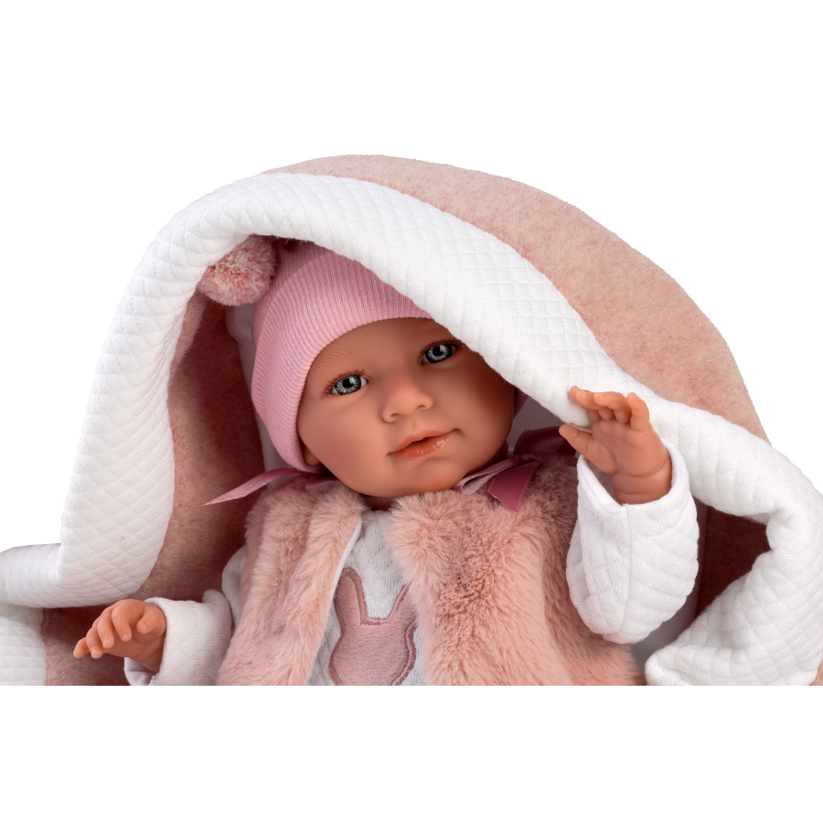 Mimi Blandita Capazo Rosa  - 40cm