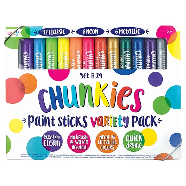 Chunkies Paint Sticks - Set of 24 - Variety Pack