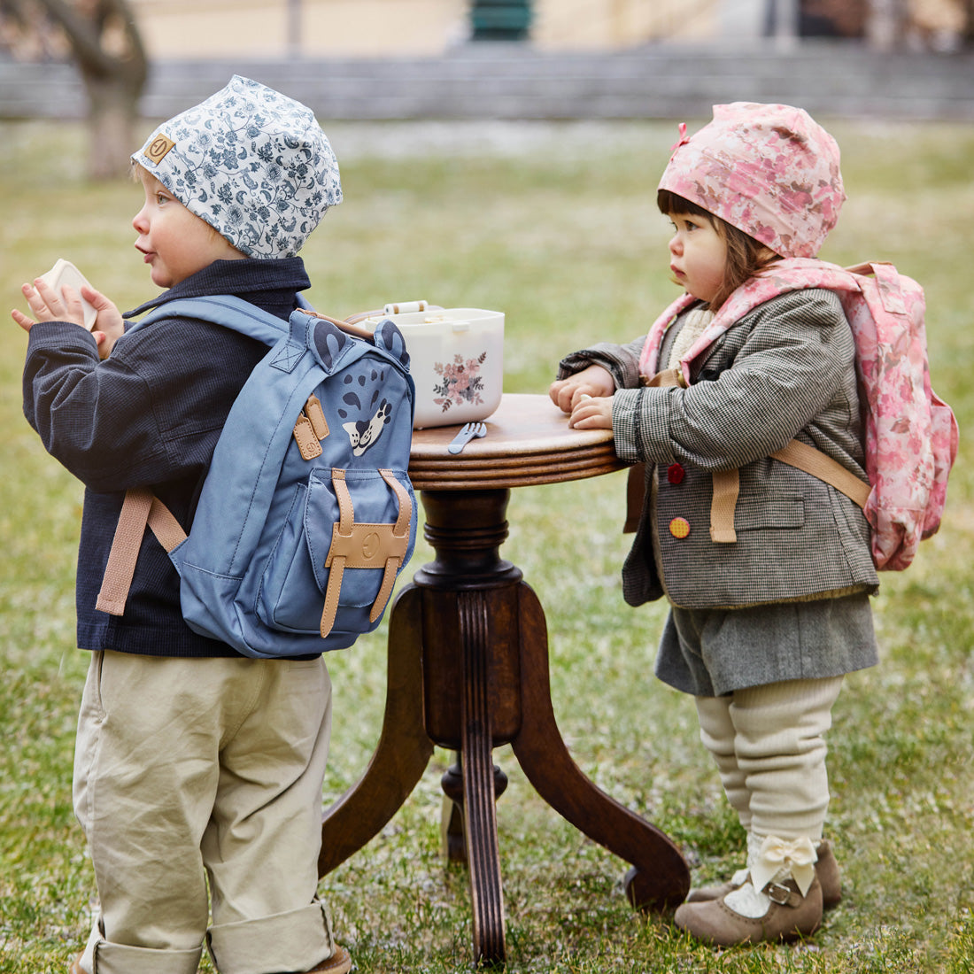 Lunch & Snack Box Blue Garden