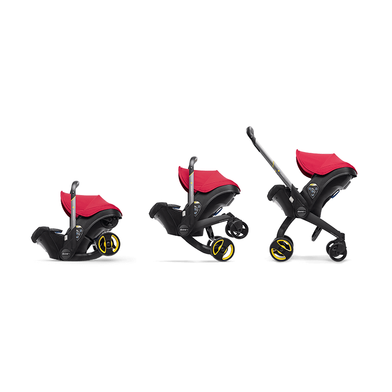 Doona+ Infant Car Seat - Flame Red Free Sunshade Extension Black