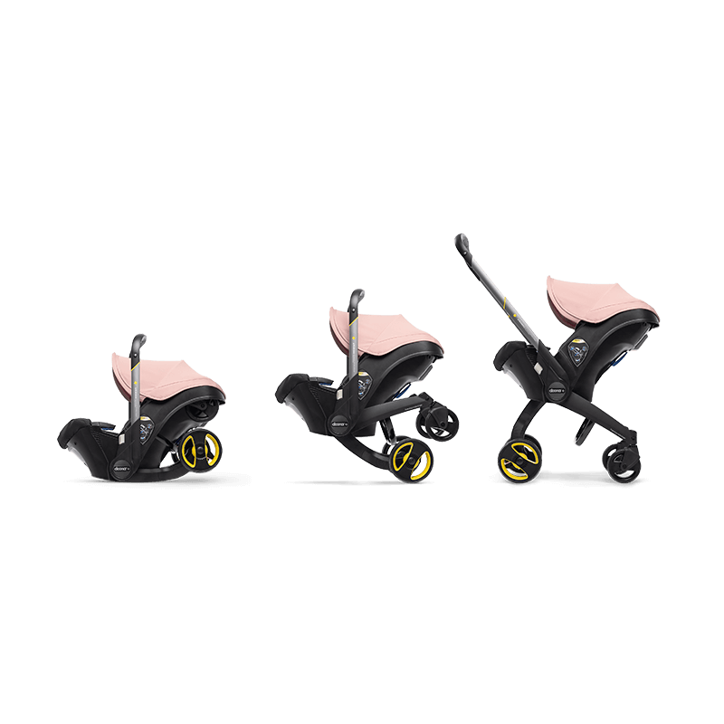 Doona+ Infant Car Seat - Blush Pink Free Sunshade Extension Black