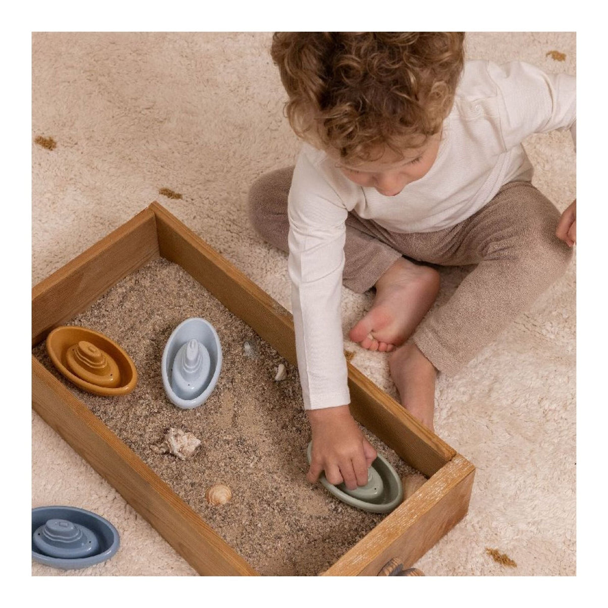 Stackable Bath Boats Blue