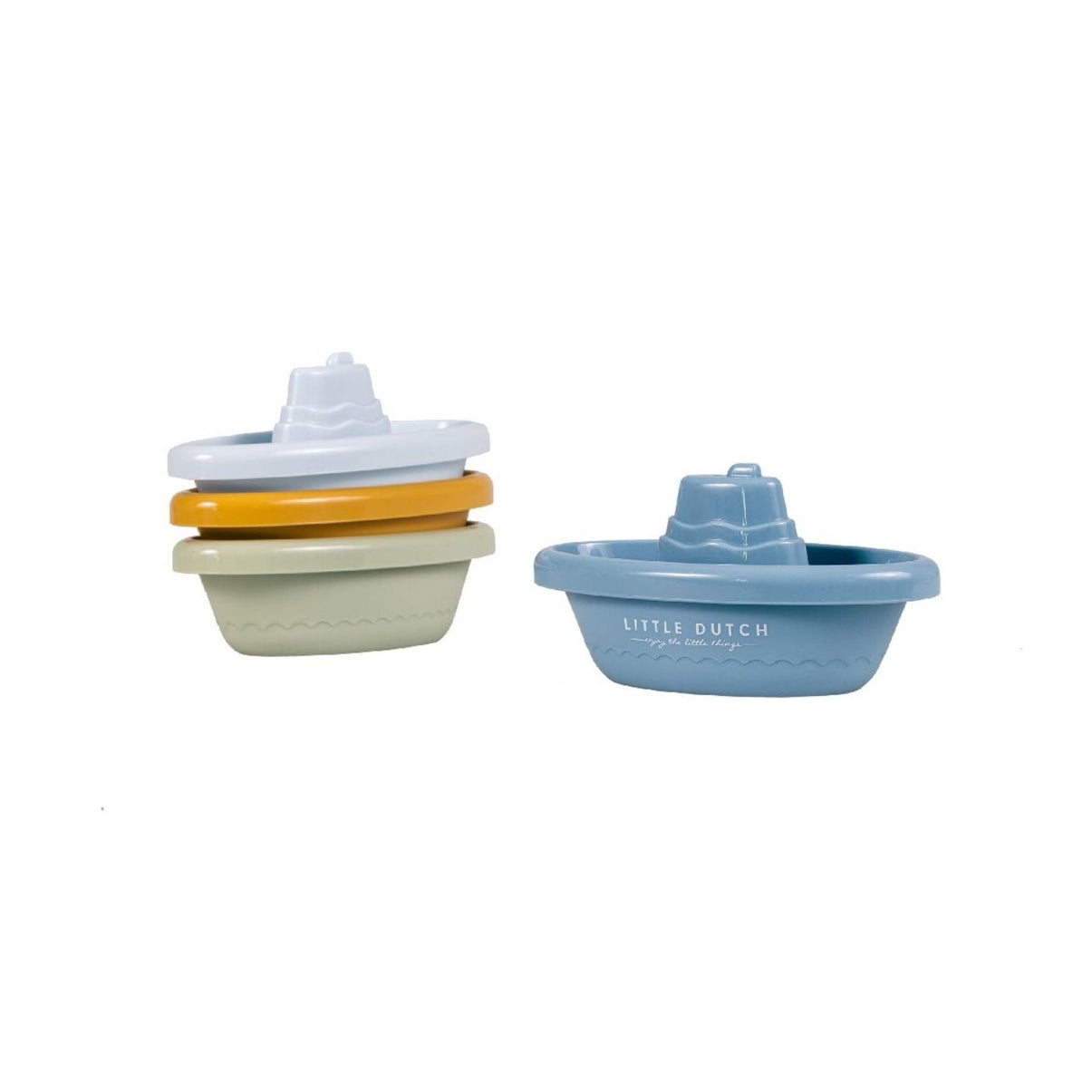 Stackable Bath Boats Blue