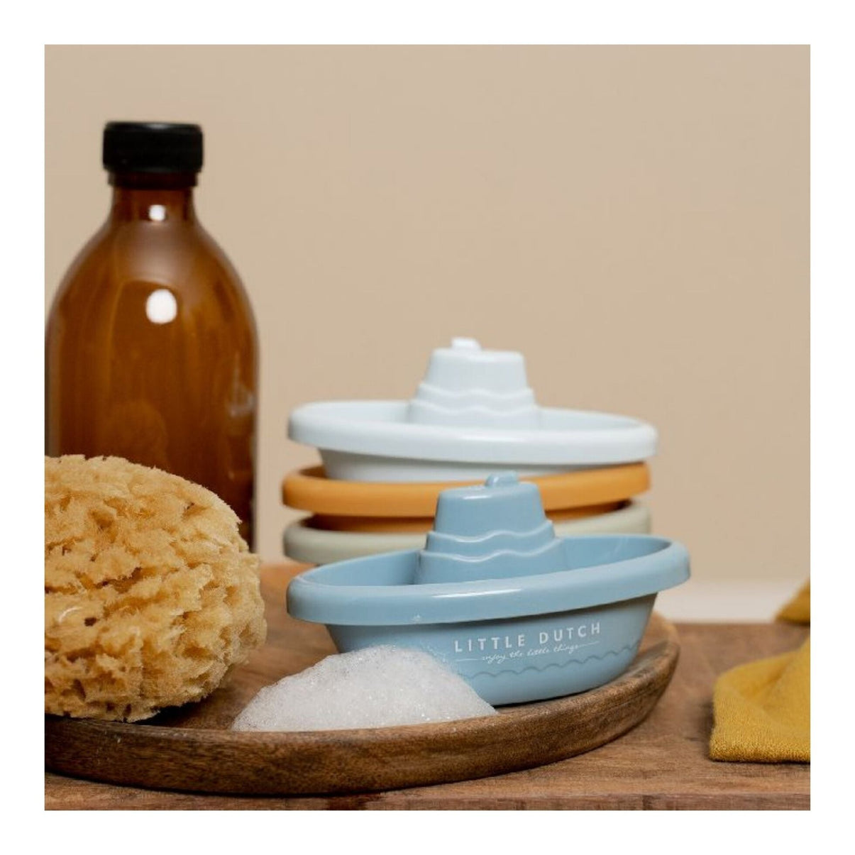 Stackable Bath Boats Blue