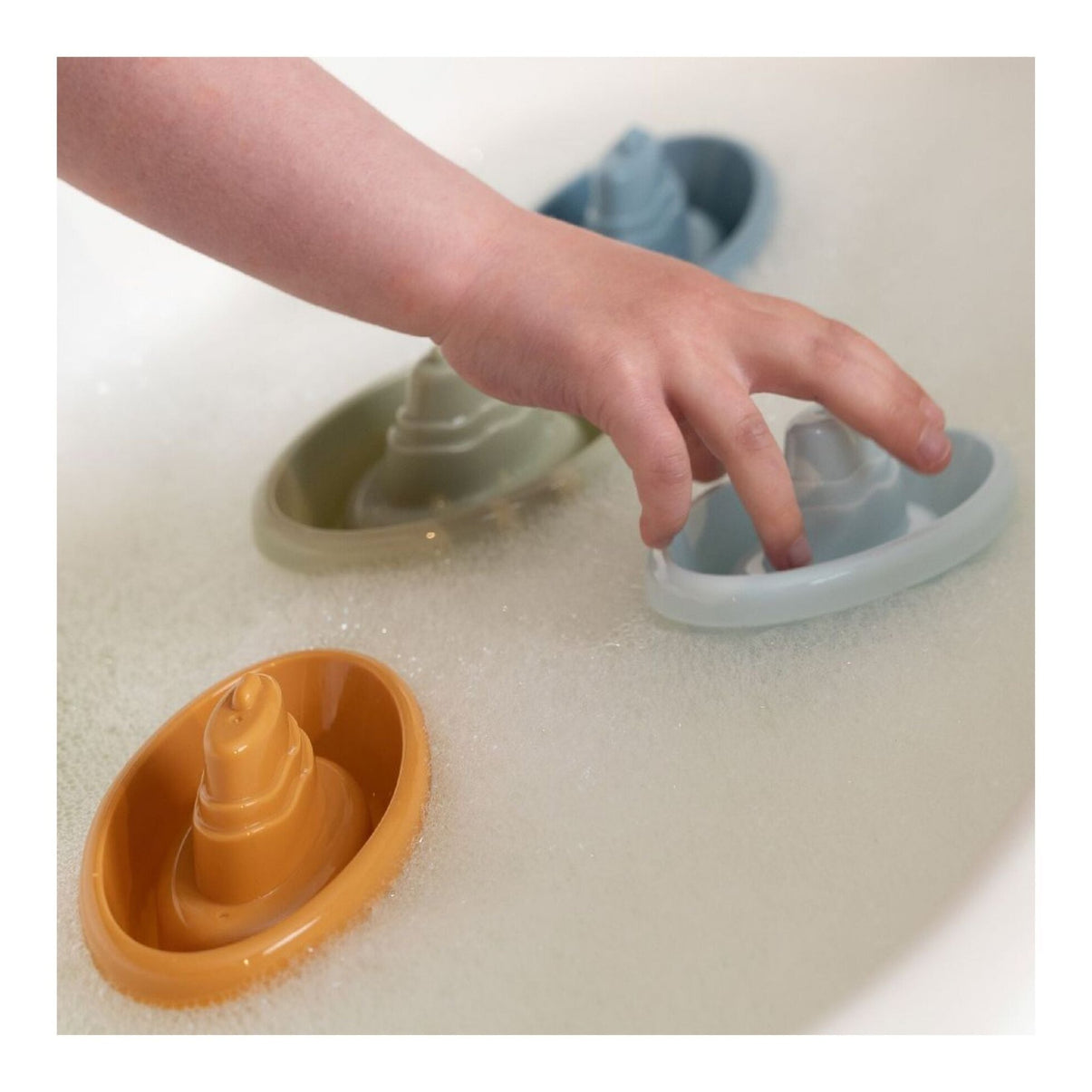 Stackable Bath Boats Blue