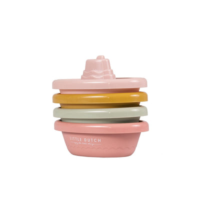 Stackable Bath Boats Pink