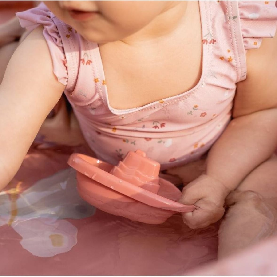 Stackable Bath Boats Pink