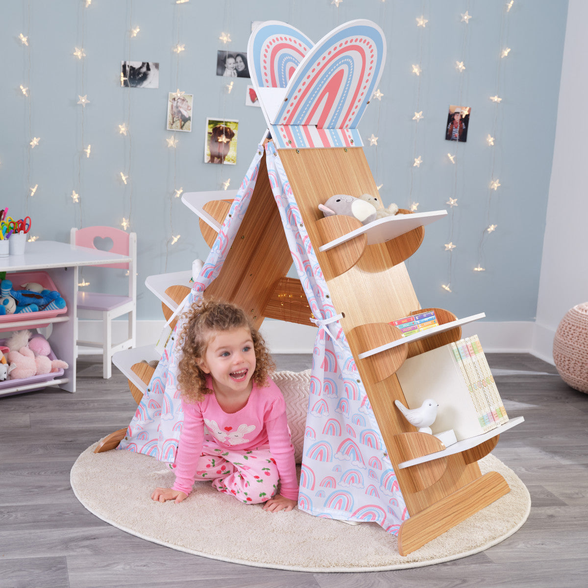 Book Nook Tent With Shelves