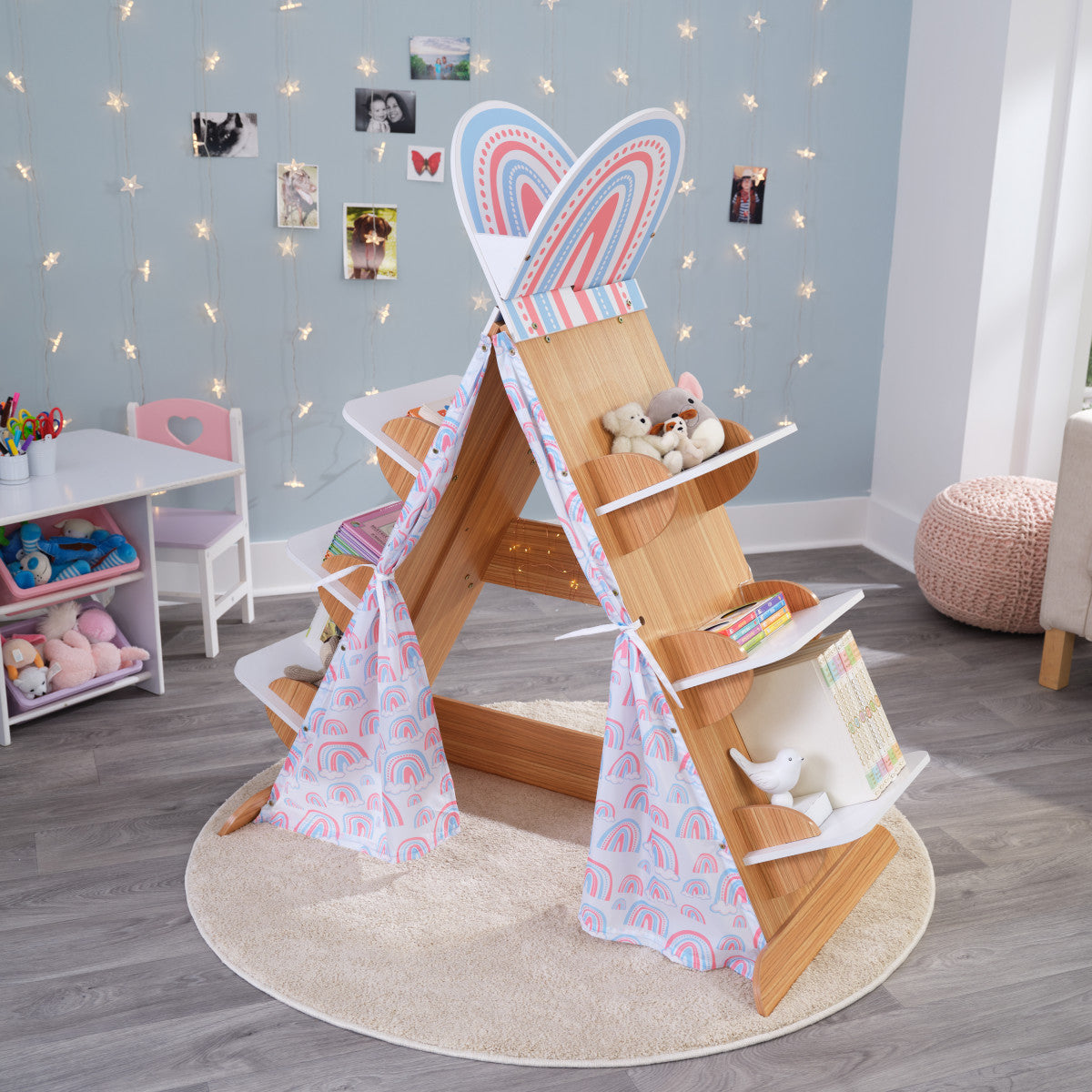 Book Nook Tent With Shelves