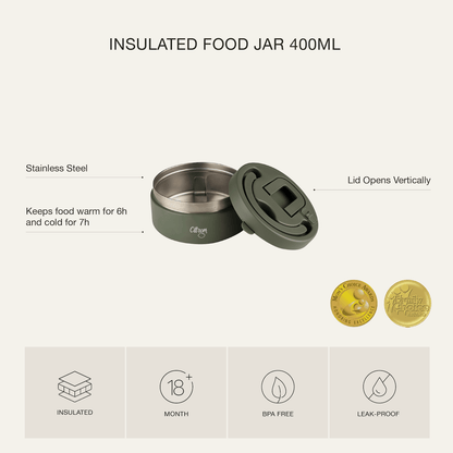 2023 Stainless Steel Food Jar 400ml