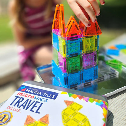 microMAGS Travel Set Deluxe 55-Piece Magnetic Construction Set
