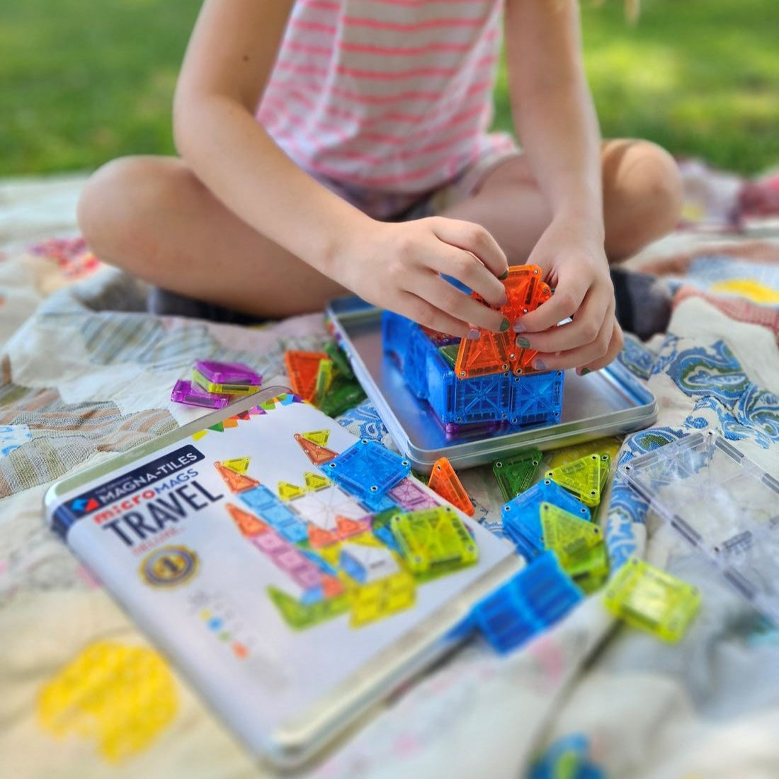 microMAGS Travel Set Deluxe 55-Piece Magnetic Construction Set