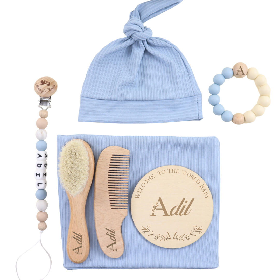 New Born Velvet Gift Box  Blue