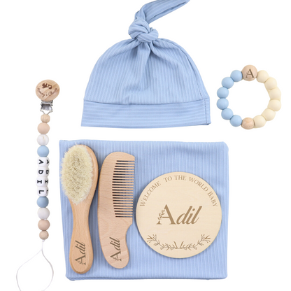 New Born Velvet Gift Box  Blue