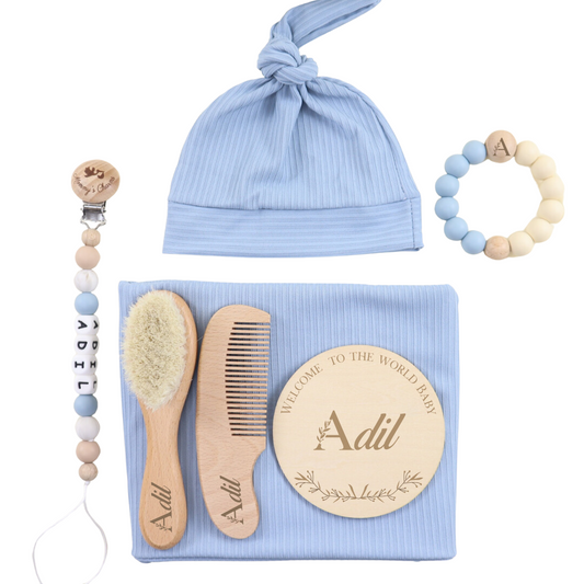 New Born Velvet Gift Box  Blue