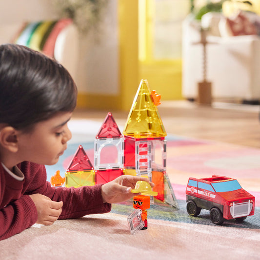 Fire Rescue 27-Piece Magnetic Construction Set