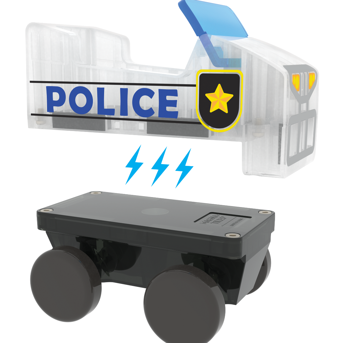Police Patrol 20-Piece Magnetic Construction Set