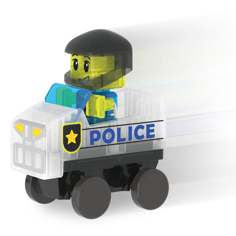 Police Patrol 20-Piece Magnetic Construction Set