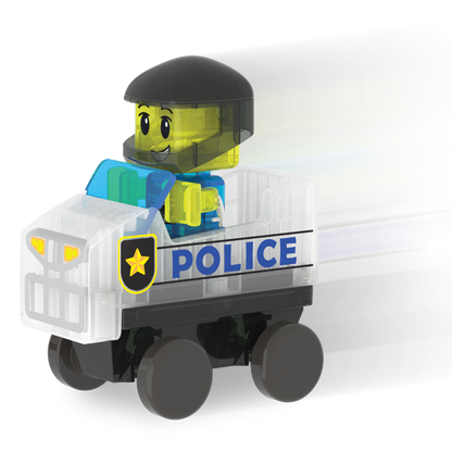 Police Patrol 20-Piece Magnetic Construction Set