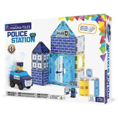 Police Station 35-Piece Magnetic Construction Set