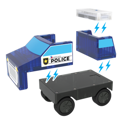 Police Station 35-Piece Magnetic Construction Set