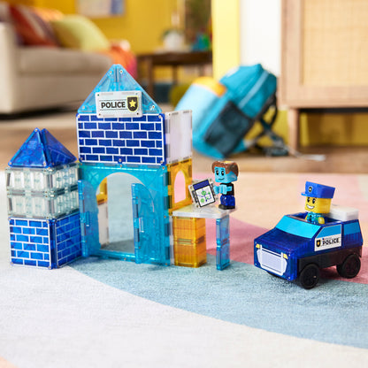 Police Station 35-Piece Magnetic Construction Set