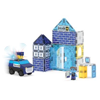 Police Station 35-Piece Magnetic Construction Set