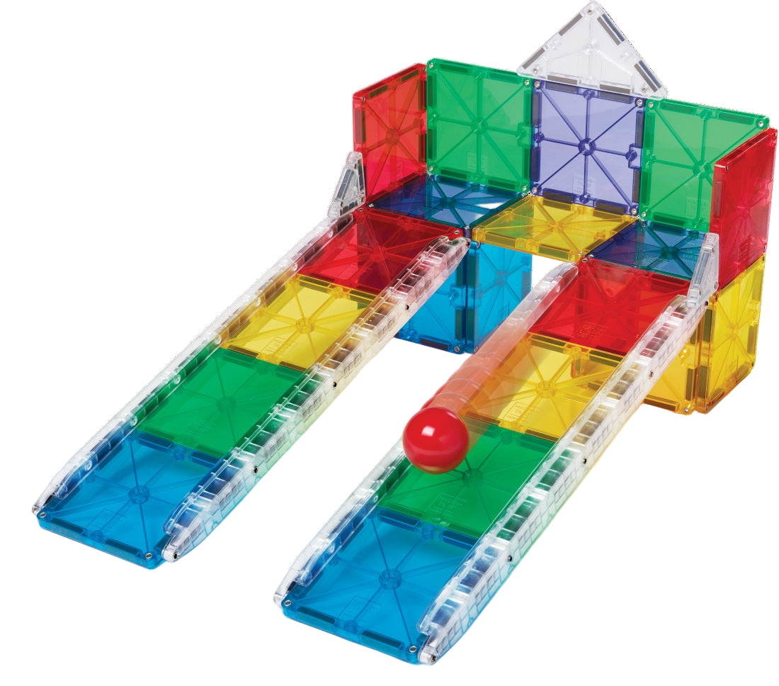 Rail Racers 33-Piece Magnetic Construction Set