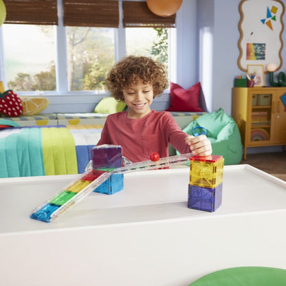Rail Racers 33-Piece Magnetic Construction Set