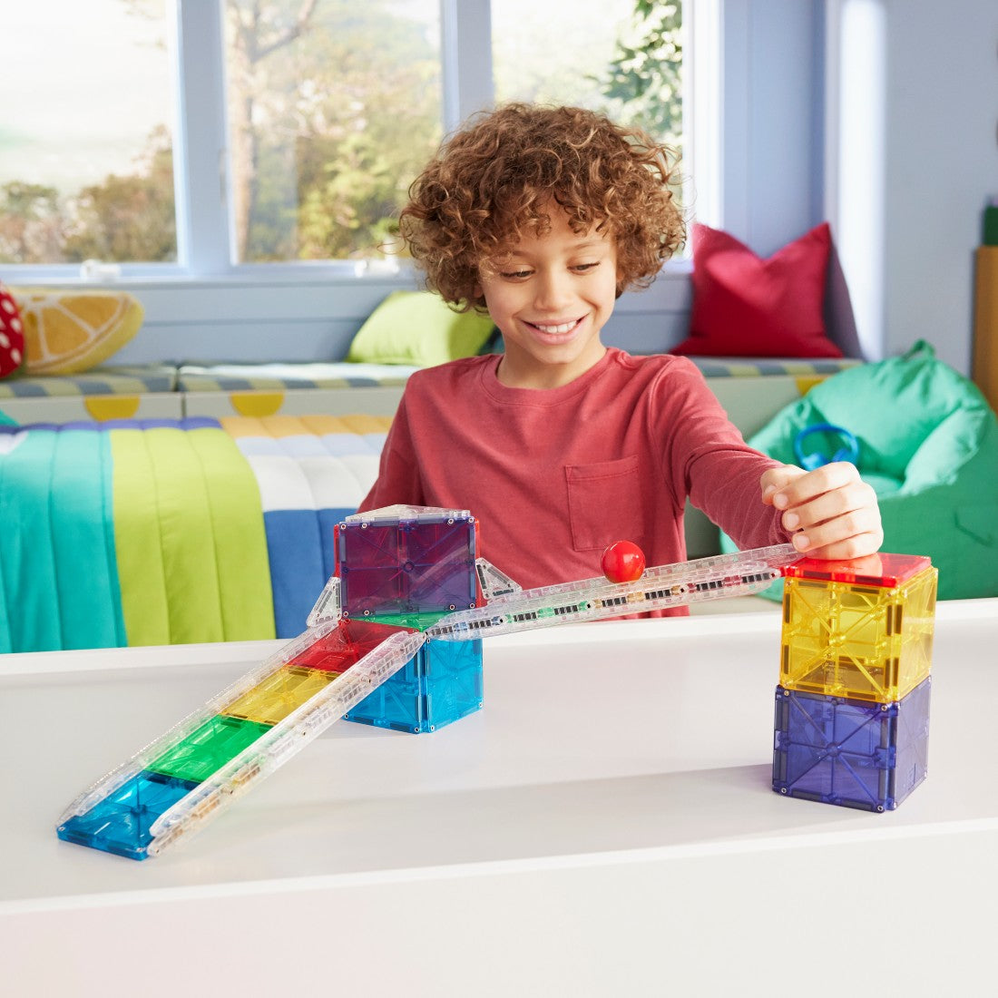 Rail Racers 33-Piece Magnetic Construction Set