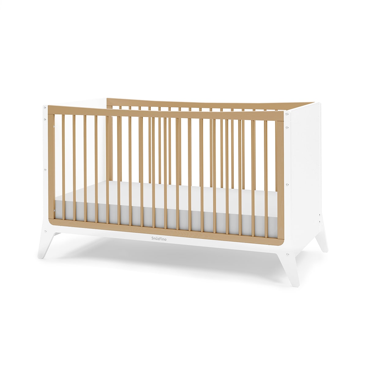 SnuzFino Cot Bed - White Natural