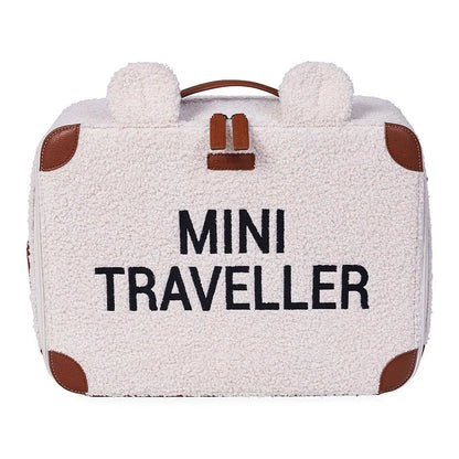 Mini Traveller Kids Suitcase Teddy Offwhite