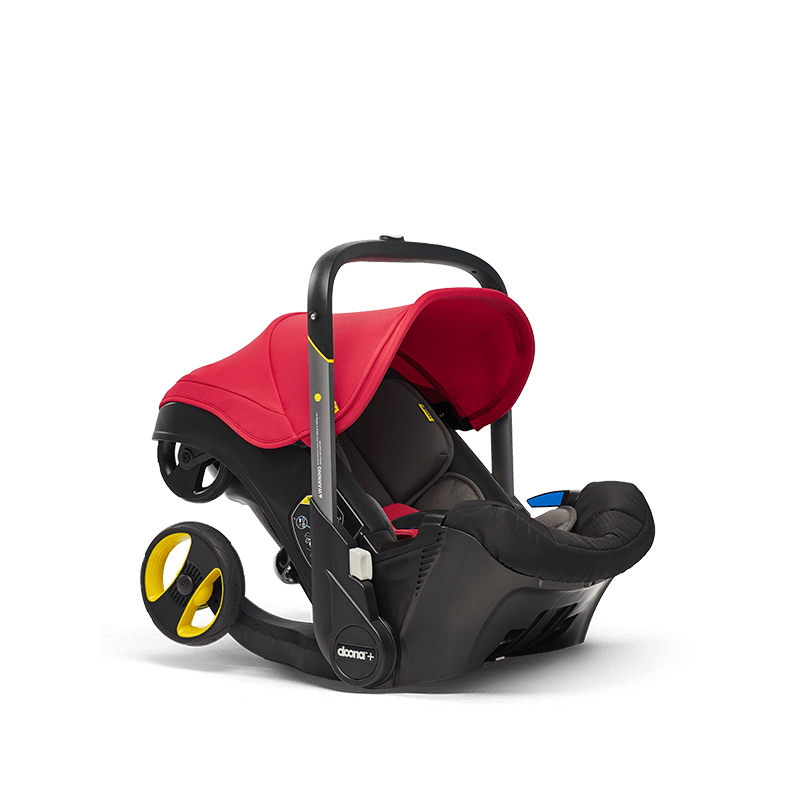 Doona+ Infant Car Seat - Flame Red Free Sunshade Extension Black