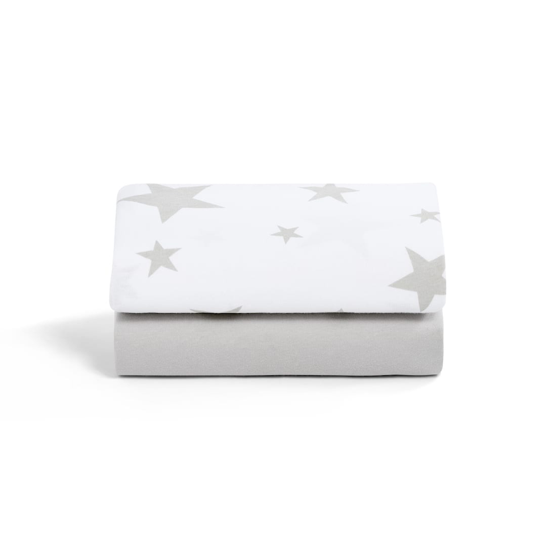 2 Pack Crib Fitted Sheets 40 x 75.5cm - Star