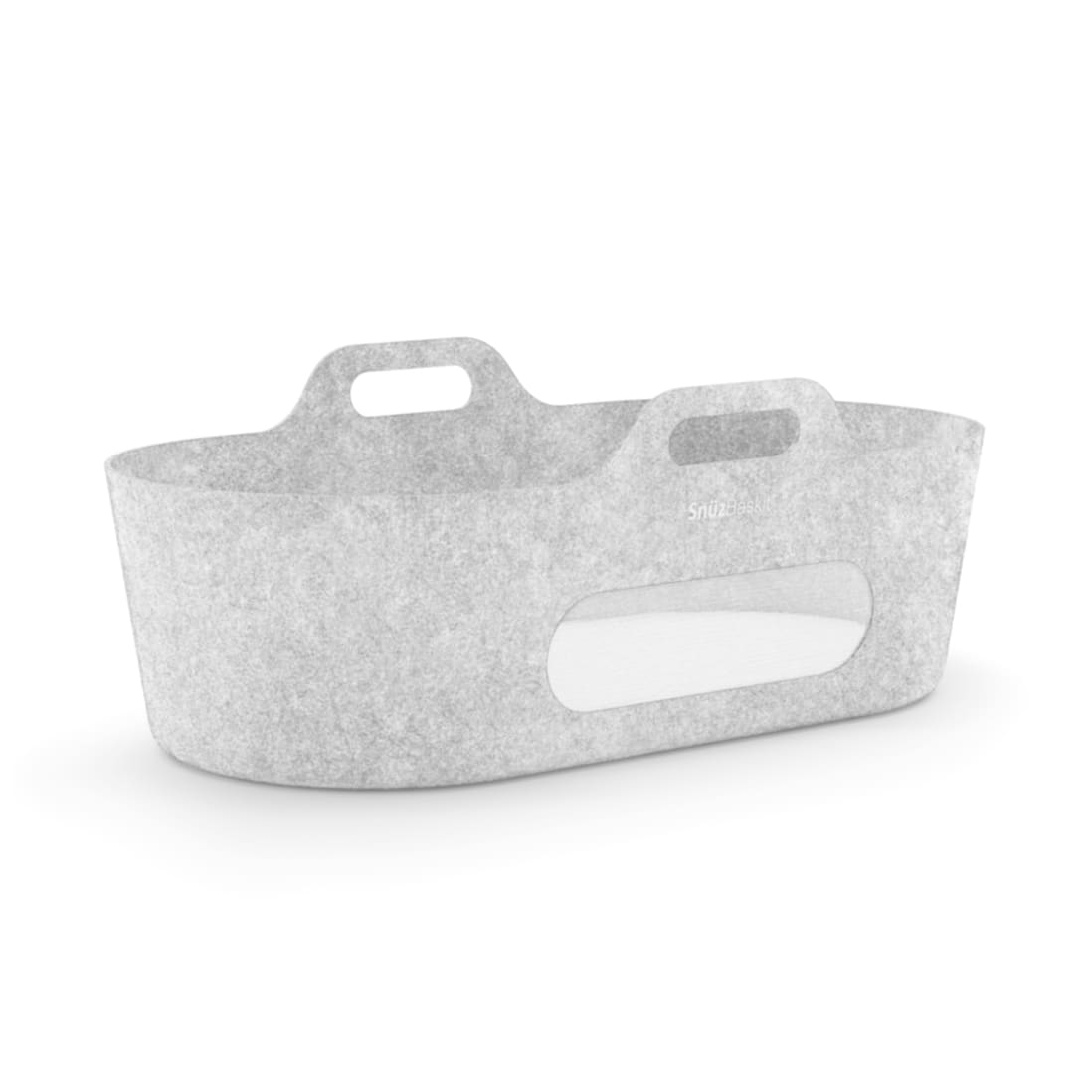 SnuzBaskit Light Grey Moses Basket & Dove Grey Stand Set