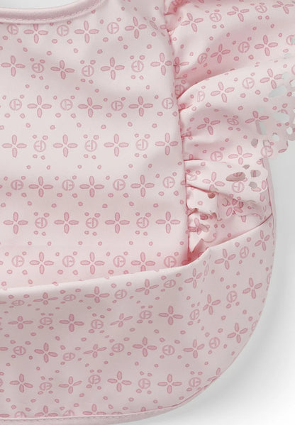 Baby Bib - Embroidery Anglaise Pink