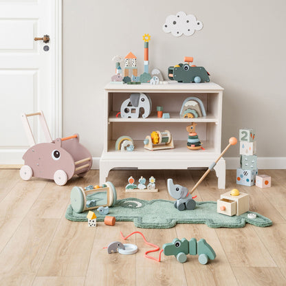 المكعب الخشبي 5 في 1.