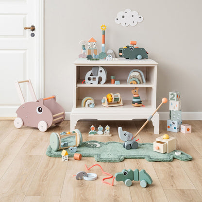 المكعب الخشبي 5 في 1.