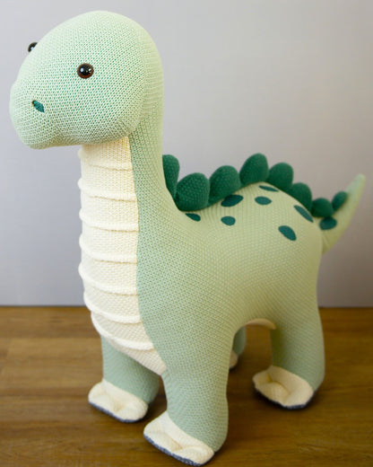 Mama DinoCuddle: Unique Crochet Collection Mint Green / Green, White