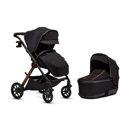 Lamborghini Reef Al Arancio Stroller With Carrycot - Black