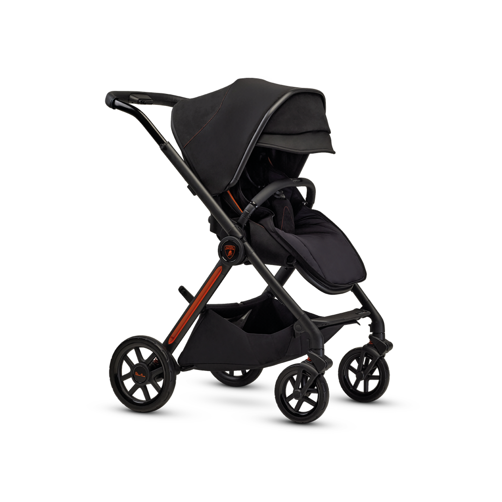 Lamborghini Reef Al Arancio Stroller With Carrycot - Black